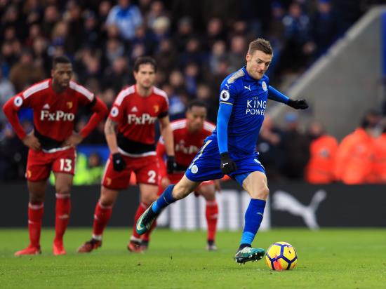 Vardy and Mahrez fire Foxes to victory over struggling Watford