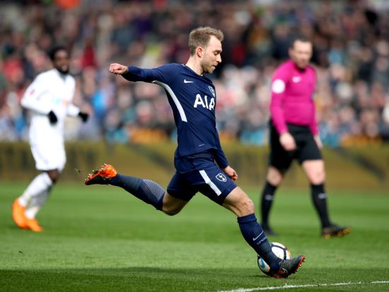 Swansea City 0 - 3 Tottenham Hotspur: Eriksen shines as Spurs ease through to FA Cup semi-finals