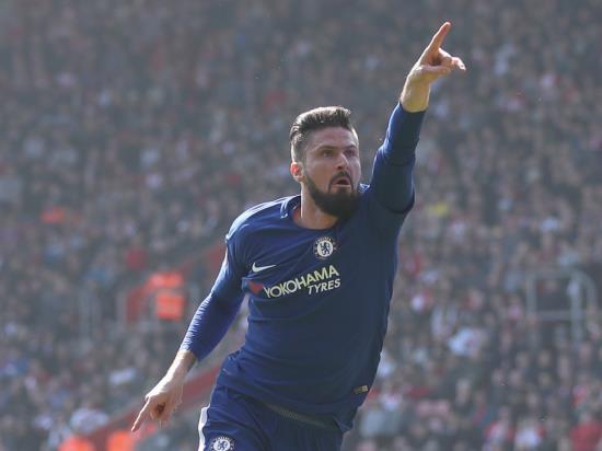 Southampton 2 - 3 Chelsea FC: Olivier Giroud sparks Chelsea fightback at relegation-threatened Southampton