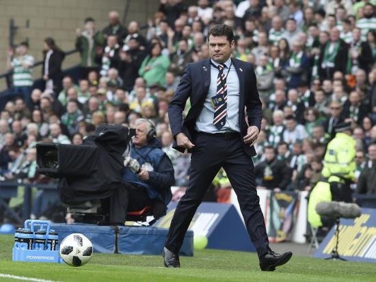 Rangers boss Graeme Murty apologises after Celtic defeat