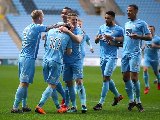 McNulty’s early brace helps Coventry up to sixth