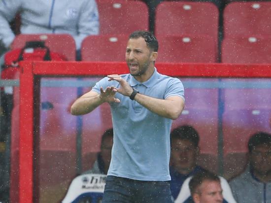 Domenico Tedesco turns focus to European mission after Schalke’s cup exit