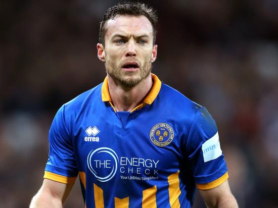 Shrewsbury could be without Shaun Whalley for Peterborough clash
