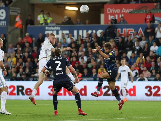 McBurnie at the double, but Leeds hit back to deny Swansea