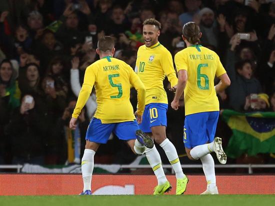 Brazil 1 - 0 Uruguay: Neymar nets controversial late penalty as Brazil edge Uruguay