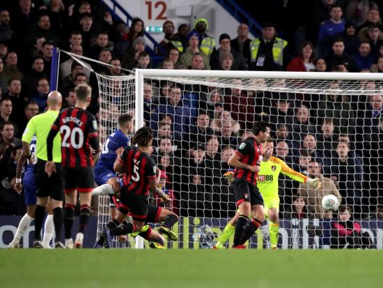 Substitute Hazard scores late as Chelsea edge past Bournemouth