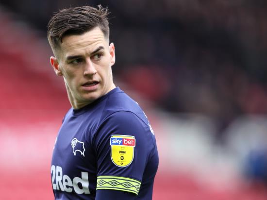Derby forward Tom Lawrence unlikely to be risked against Bristol City
