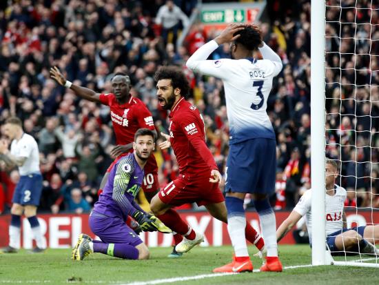 Mohamed Salah forces own goal as Liverpool leave it late to beat Tottenham