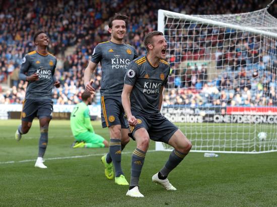 Jamie Vardy at the double as Leicester inflict more misery on Huddersfield