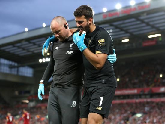 Jurgen Klopp rules Alisson out of Super Cup clash with Chelsea