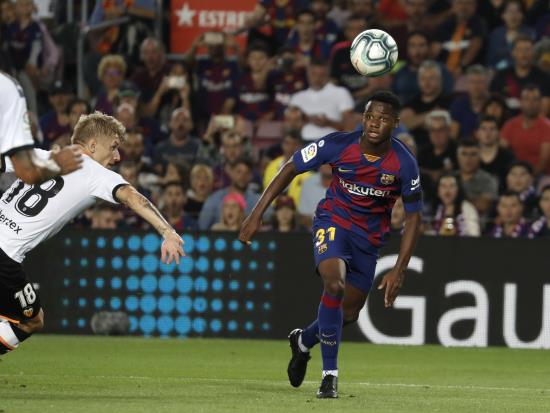 We have to be patient with Fati, despite flying start, says Barca’s Lenglet