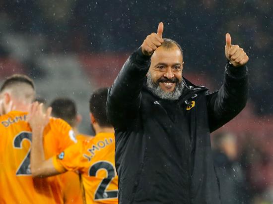 Wolves boss Nuno delighted with first-half display at Bournemouth