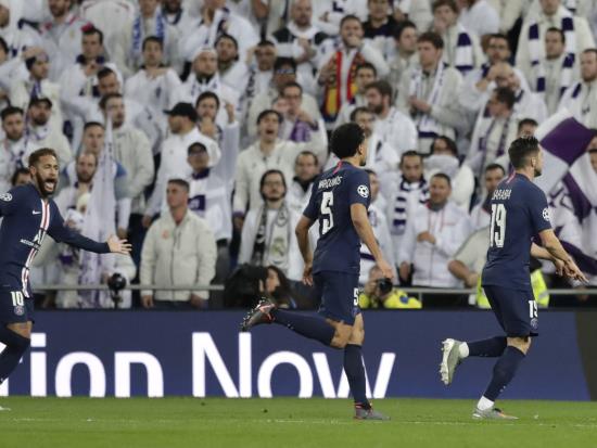 Paris St Germain battle back from two down to hold Real Madrid