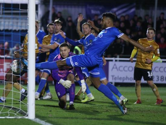 Barnes nets late leveller as Eastleigh earn FA Cup replay against Crewe