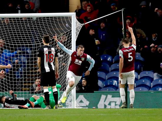 Wood on target for Burnley against patched-up Newcastle