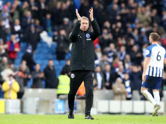 Brighton boss Potter proud of performance against Bournemouth
