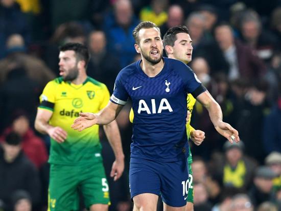 Captain Kane rescues late point for Spurs as VAR leaves Norwich frustrated