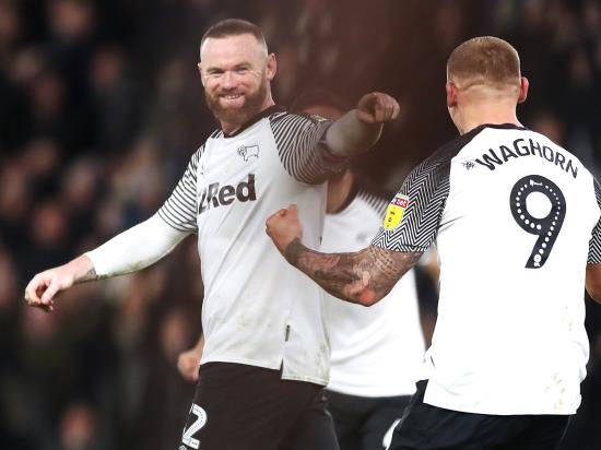 Wayne Rooney scores free-kick as Derby thrash Stoke