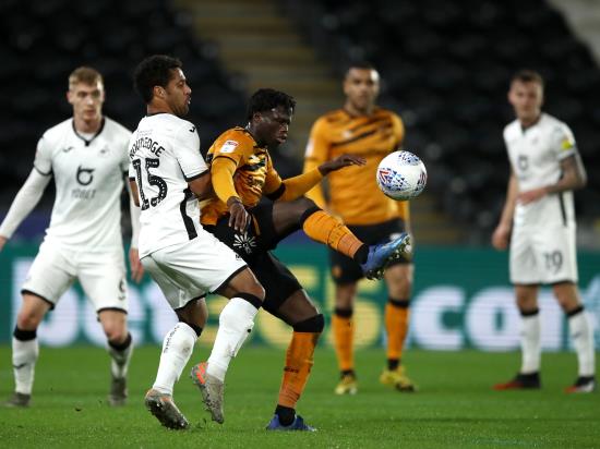 Hull squander lead three times in Swansea thriller