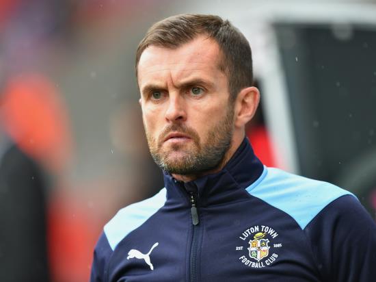 Nathan Jones makes his point on his return to Luton’s dugout