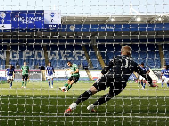 Leicester continue limp towards Champions League with draw against Brighton