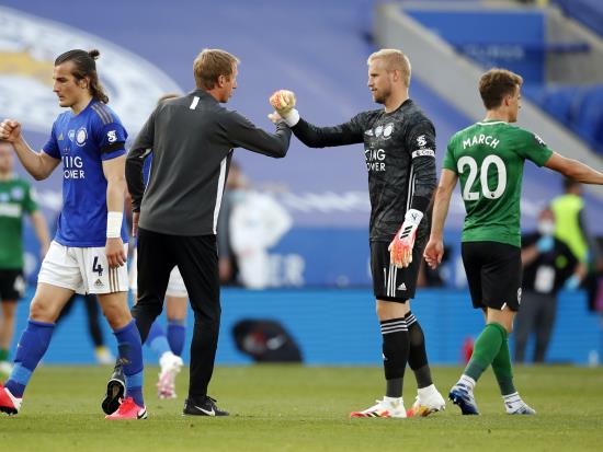 Brendan Rodgers talks up Kasper Schmeichel after goalkeeper’s vital penalty save