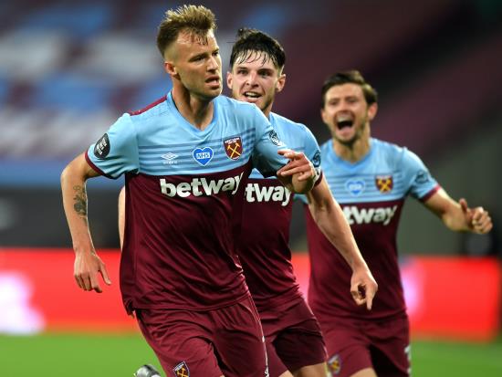 West Ham strike late to boost survival hopes and dent Chelsea’s top four tilt