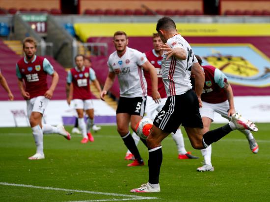 John Egan’s late equaliser salvages Sheffield United point at Burnley