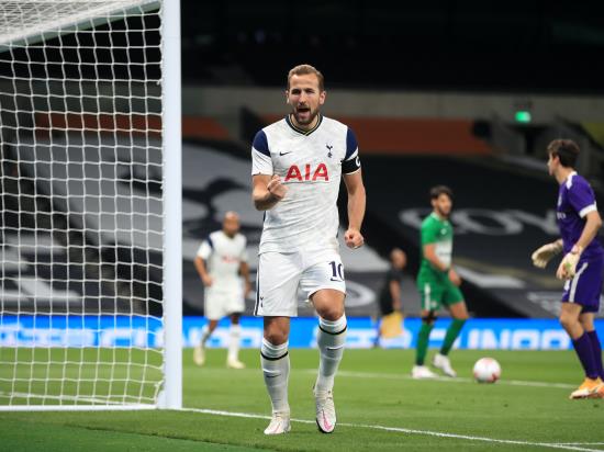 Harry Kane hat-trick fires Tottenham into Europa League group stage