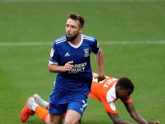 Gwion Edwards scores twice as Ipswich beat Blackpool to go top