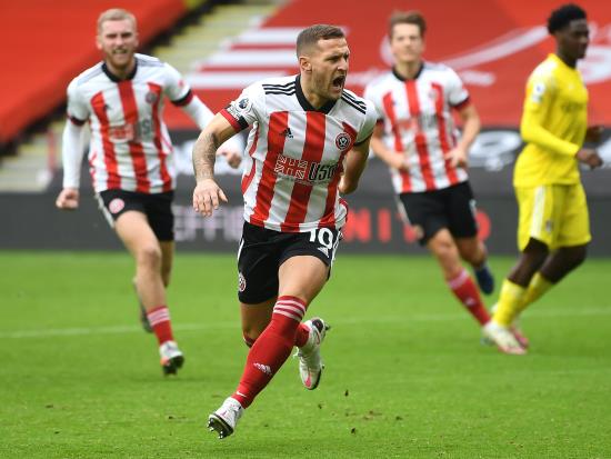 Late Billy Sharp penalty rescues point for Sheffield United against Fulham