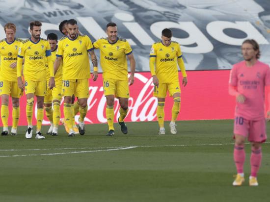 Promoted Cadiz inflict shock defeat on LaLiga champions Real Madrid