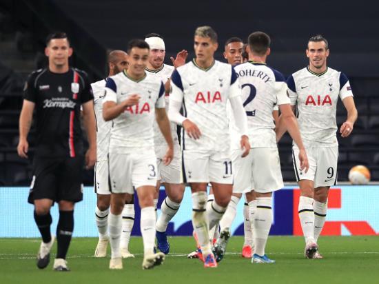 Carlos Vinicius impresses as Tottenham thrash LASK in Europa League