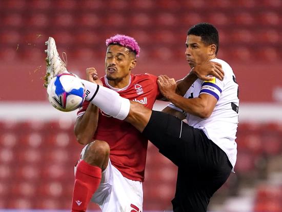 Lyle Taylor leveller rescues point for Nottingham Forest in duel with Derby