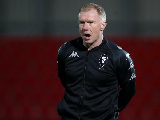 Paul Scholes relaxed after Salford held by Crawley