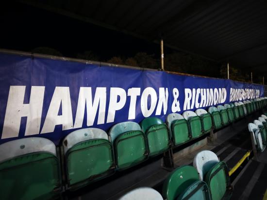 Hampton & Richmond Borough without Charlie Wassmer for FA Cup tie with Oldham