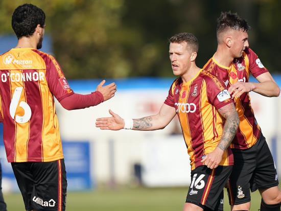 Magnificent Bradford hit seven to send Tonbridge Angels out of FA Cup
