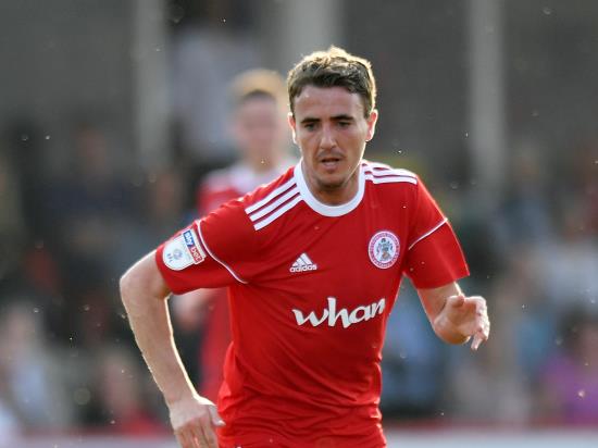 Accrington set to lose Sean McConville for Crewe game following red card