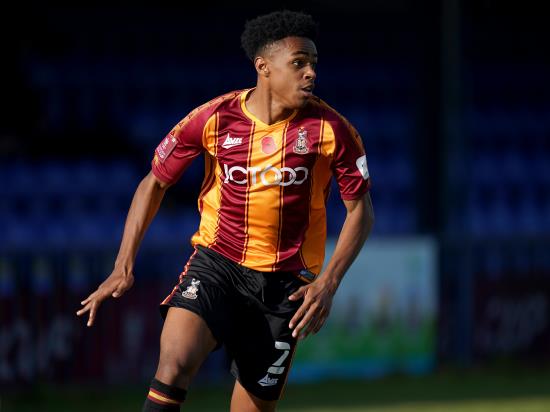 Bradford hope to have Bryce Hosannah available for FA Cup clash with Oldham