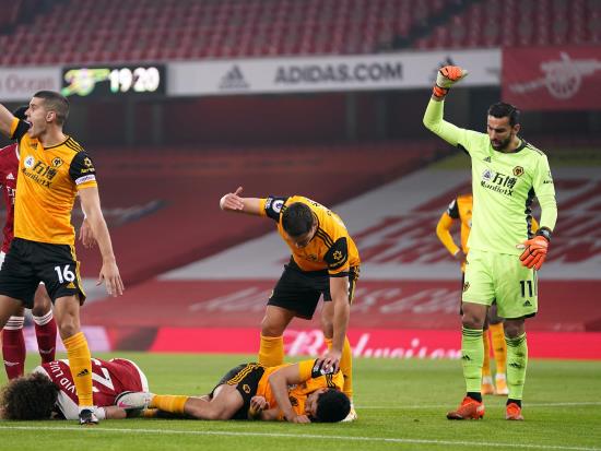 Wolves’ historic win at Arsenal overshadowed by Raul Jimenez injury