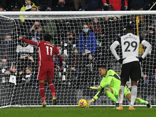Late Mohamed Salah penalty sees Liverpool snatch a draw at Fulham