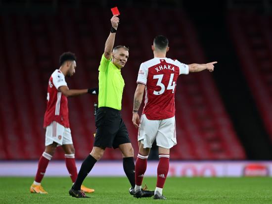Mikel Arteta believes Granit Xhaka’s red card shows how committed players are