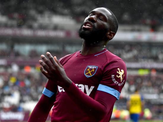 Arthur Masuaku and Michail Antonio remain sidelined for Crystal Palace clash