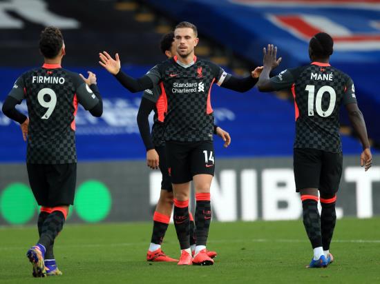 Liverpool in seventh heaven after picking off Palace
