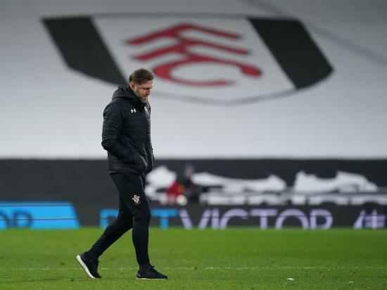 Ralph Hasenhuttl satisfied with point at Fulham amid Southampton absences