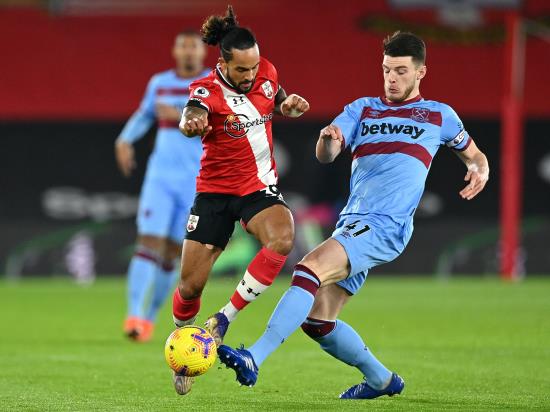 Southampton held to second successive stalemate as West Ham earn point