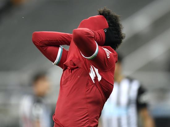 Newcastle 0 - 0 Liverpool:  Mohamed Salah off target as Newcastle frustrate Liverpool