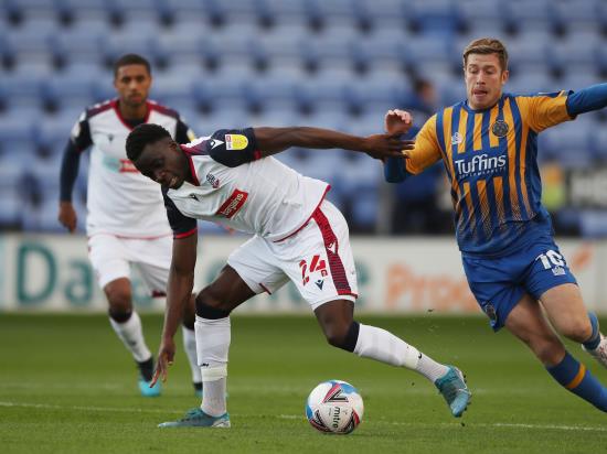 Arthur Gnahoua steps off the bench to earn a point for Bolton at Exeter