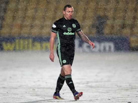 Scott Brown sent off as Celtic’s title hopes suffer further blow with Livi draw