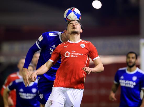 Mick McCarthy’s Cardiff battle back to force draw at Barnsley